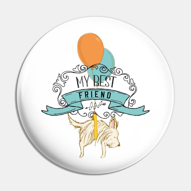 My best friend cute design Pin by NJORDUR