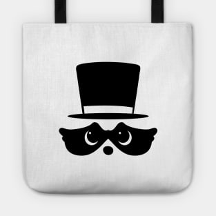 cute raccoon with top hat Tote