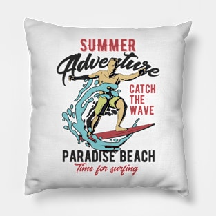 Summer adventure paradise beach Pillow