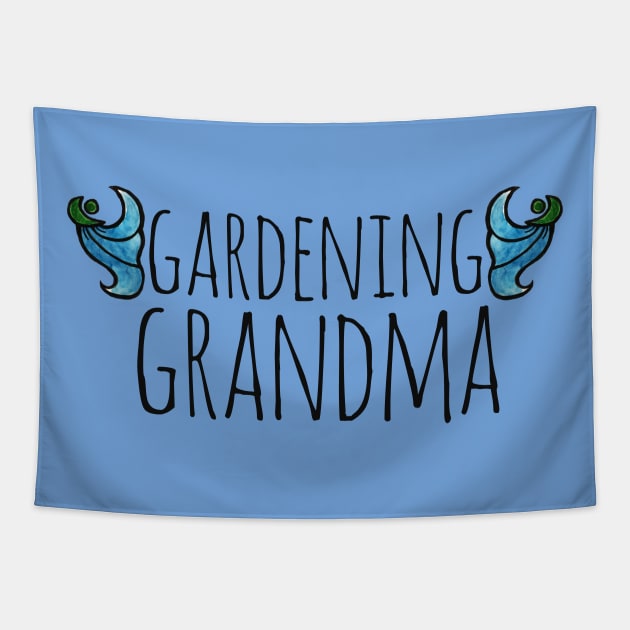 Gardening Grandma Tapestry by bubbsnugg