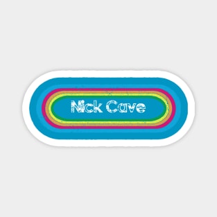 nick cave ll rainbow retro Magnet