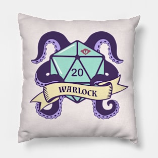 D&D Warlock D20 Pillow