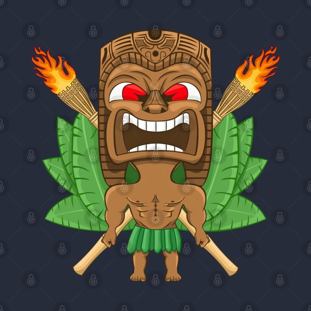 Angry Hawaiian Tiki Totem by SmittyGFX