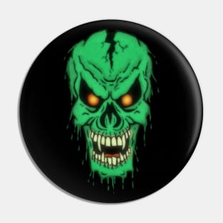 Slimy Skull Pin