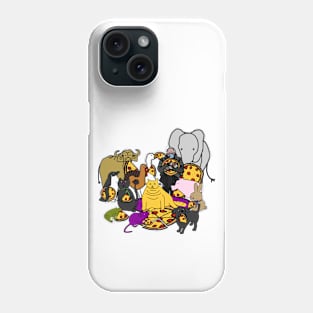 Pizza Party for Animals Phone Case