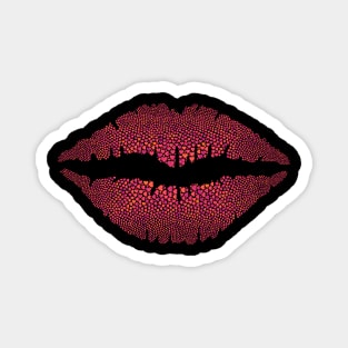 Purple Heart Lips Magnet