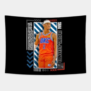 Shai Gilgeous-Alexander Paper Poster Version 10 Tapestry