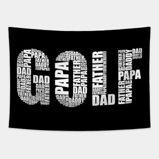Golf Lover Dad - Funny Golfer Gift For Father Tapestry
