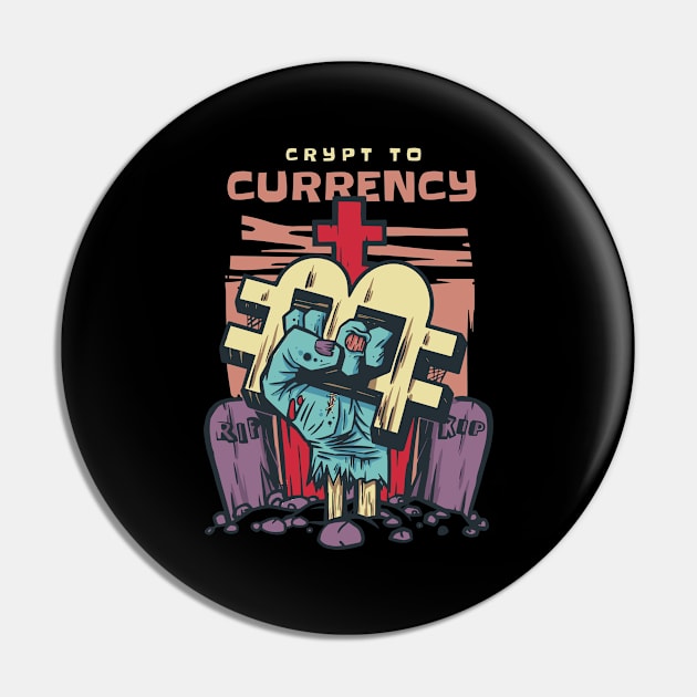 Crypt to Currency Pin by Safdesignx