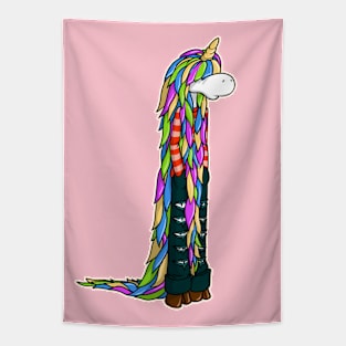 Long mane unicorn Tapestry