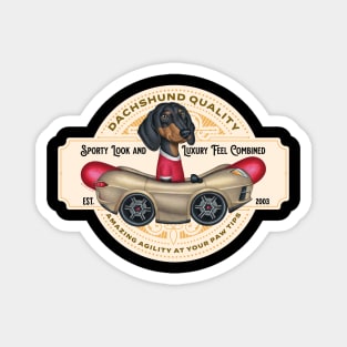 Dachshund Luxury Sports Cars Magnet