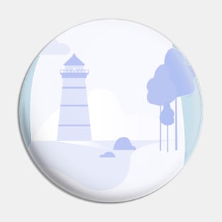 Light House  Abstract Pin