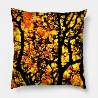 Fire Tree Nature Design in a time of climate change Pillow