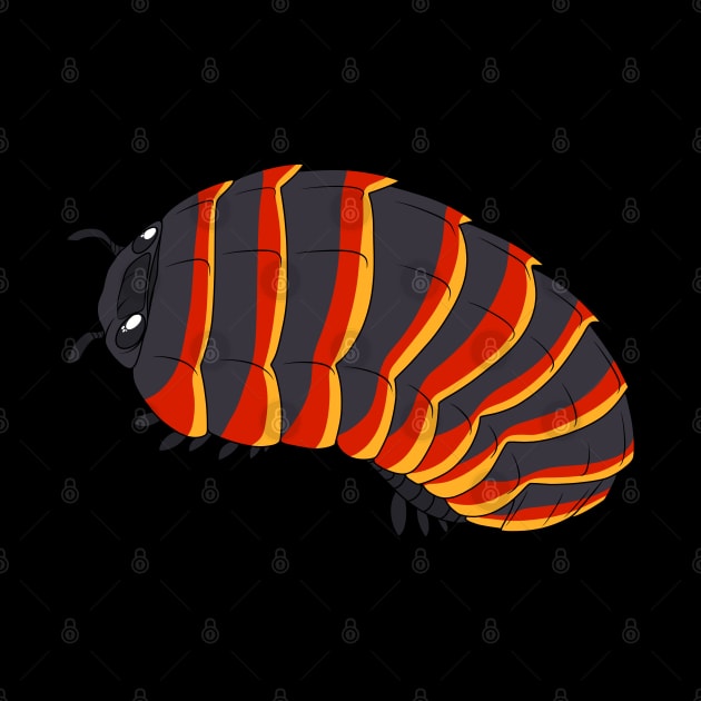 Red Ember Bee Isopod by TwilightSaint