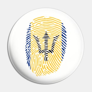 BARBADOS FINGER PRINT - Pin