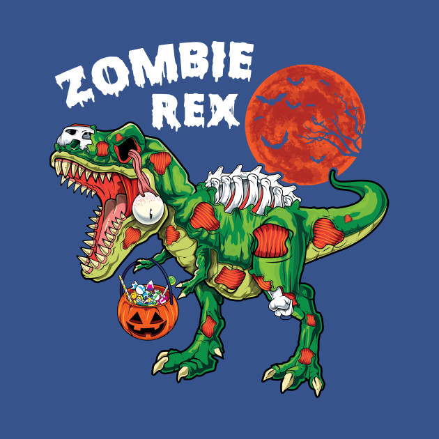 Disover Zombie T rex dinosaur for kids halloween - T Rex T Rex Tyrannosaurus Tyrannosaurus - T-Shirt