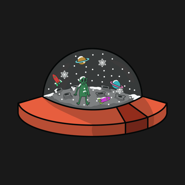 alien snow globe by gazonula