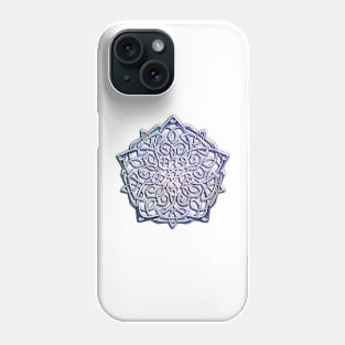 Silver Heart Celtic Pentacle Pentagram Phone Case