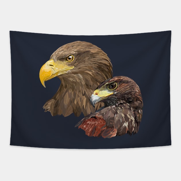 Pigargo and Falcon Tapestry by obscurite