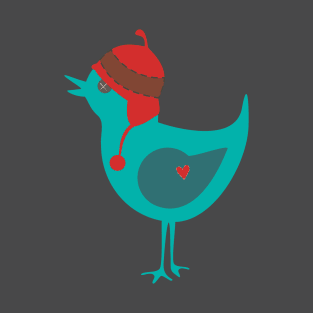 Cute Bird With Hat T-Shirt