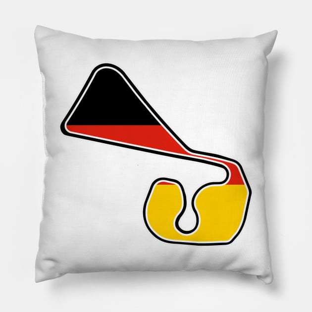 Sachsenring [flag] Pillow by sednoid