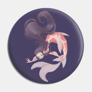 Koi Mermaid Pin