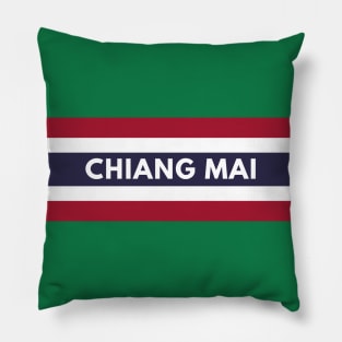 Chiang Mai in Thailand Flag Pillow