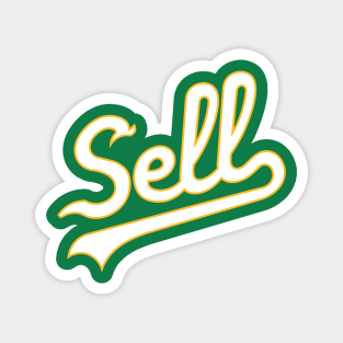 Sell White Script Magnet