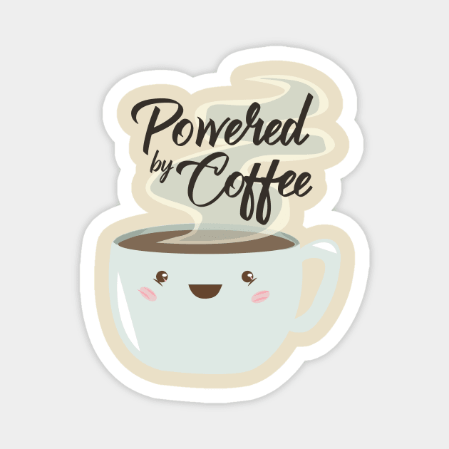 Powered By Coffee Magnet by HiPolly