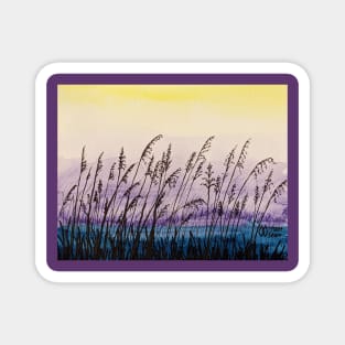 Sea oats by dawns early light Magnet