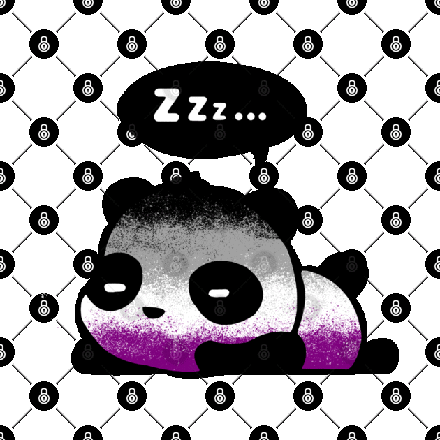 asexual pride panda by Gumdrop