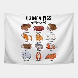 Guinea pigs of the world - Various kawaii guinea pigs Tapestry