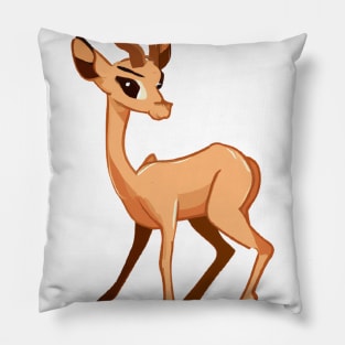 Cute Impala Drawing Pillow