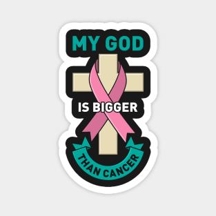 CANCER FIGHTER: Bigger Than Cancer Magnet