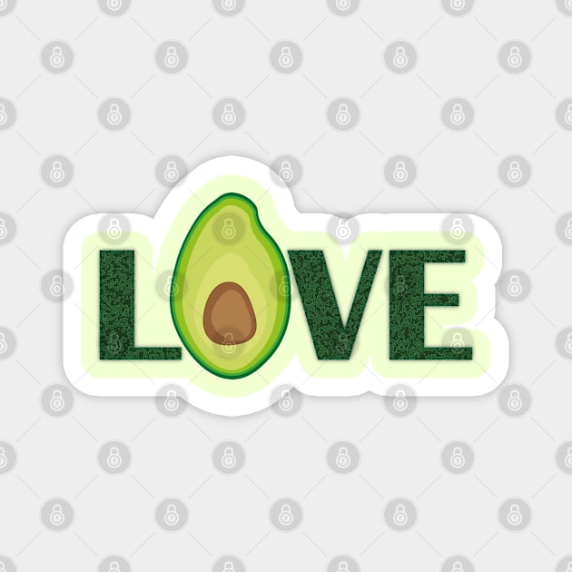 Avocado love Magnet by Lady_M