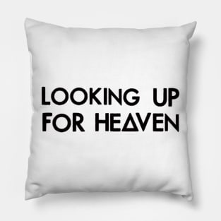 Looking up  (black) Pillow