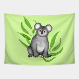 Cute Curious Koala Tapestry