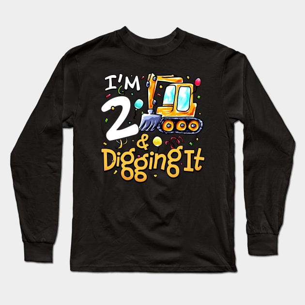 2nd birthday construction shirt