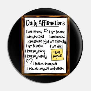 Daily Affirmations Pin