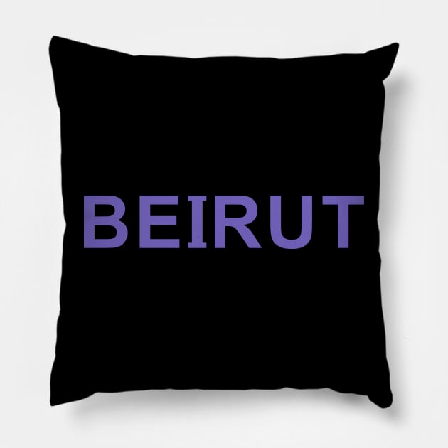 BEIRUT Pillow by DDSeudonym