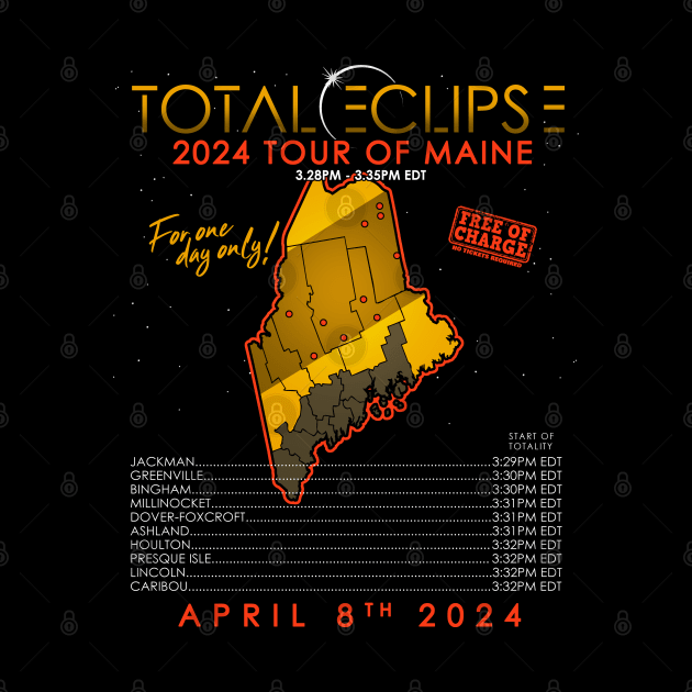 Total Solar Eclipse 2024 Tour of Maine by NerdShizzle