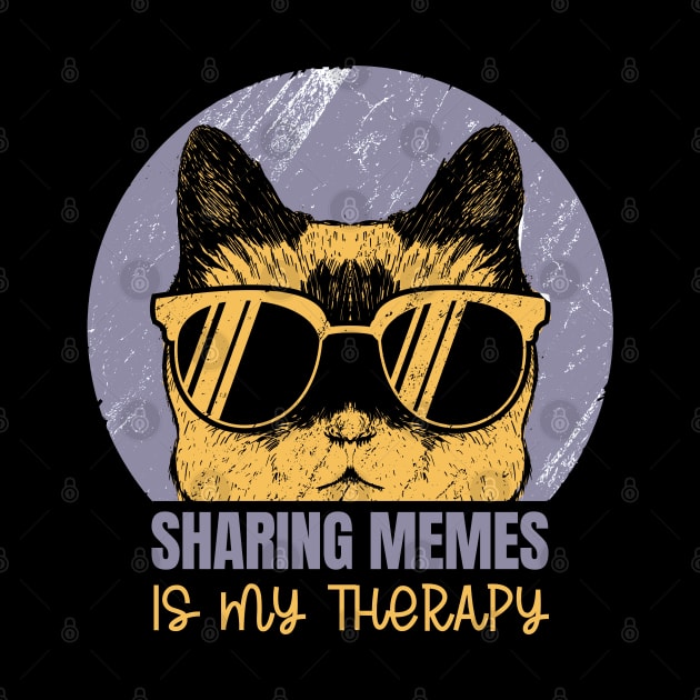 Sharing memes is my therapy by RedCrunch