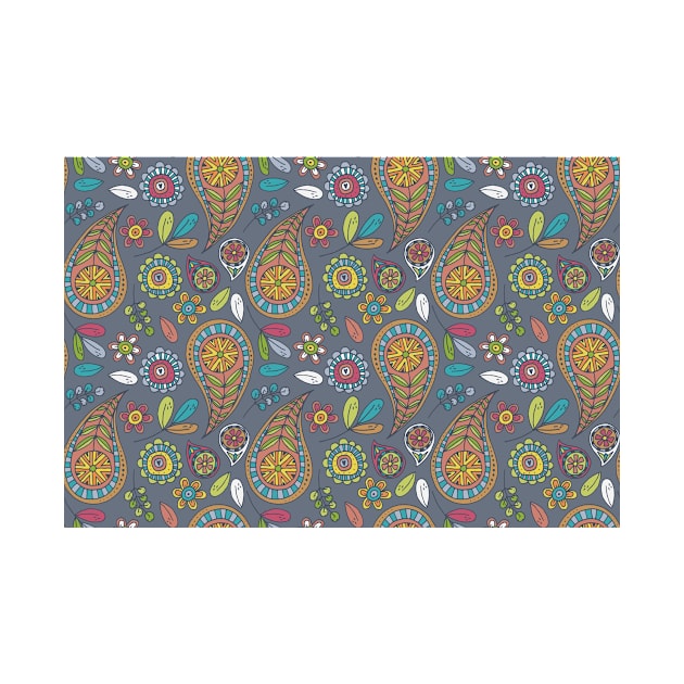 Colorful Paisley by colors