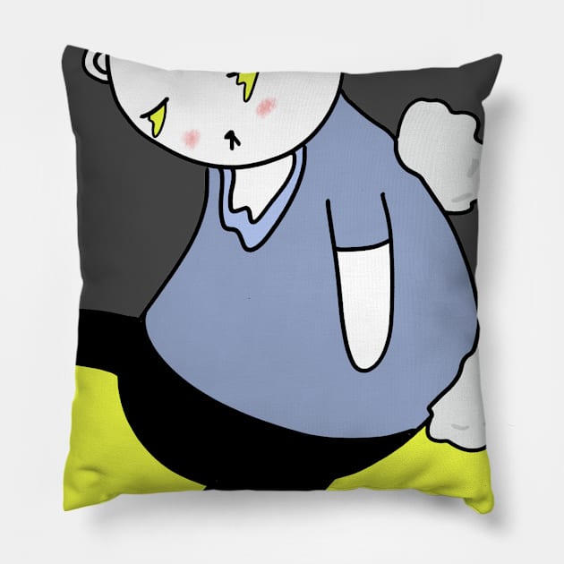 ALL THE FEELS - broken doll pop art Pillow by Soosoostudios