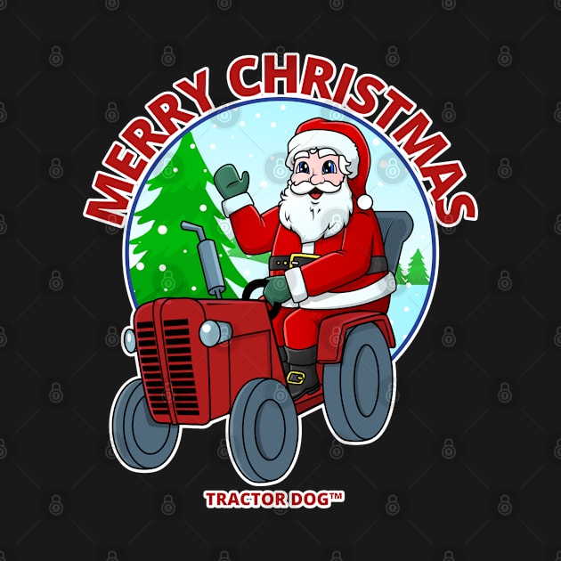 Tractor Critters Merry Christmas Santa by tractordog