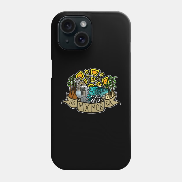 MIX MOB Paradise Found SD CA Phone Case by Mix Mob