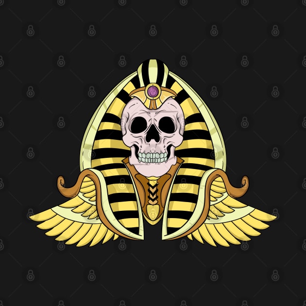 Egyptian King Pharaoh Skull by Trendy Black Sheep