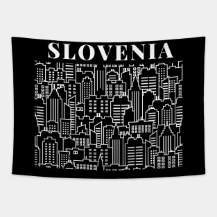 Travel building slovenia Tapestry