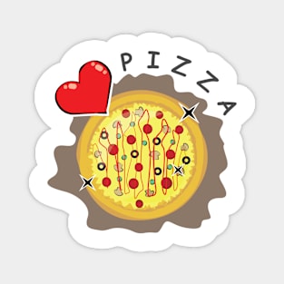 I Love Pizza Magnet