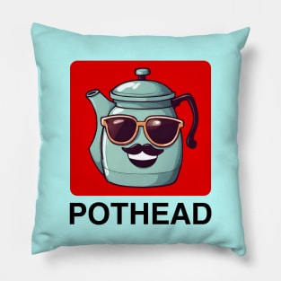 Pothead | Coffee Pot Pun Pillow